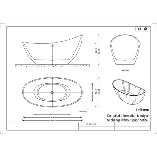 Imex Arco 1600mm Freestanding Slipper Bath Inc. White Dome Clicker Waste - Black - IM616-BLACK - Envy Bathrooms Ltd