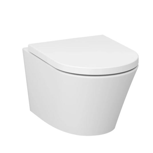 Imex Arco 520mm Wall Hung WC Bowl with Fixings - CH1088 - Envy Bathrooms Ltd