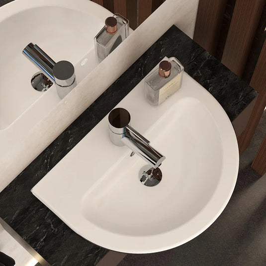 Imex Arco 550mm Semi Recessed Basin 1Th - LS1088 - Envy Bathrooms Ltd