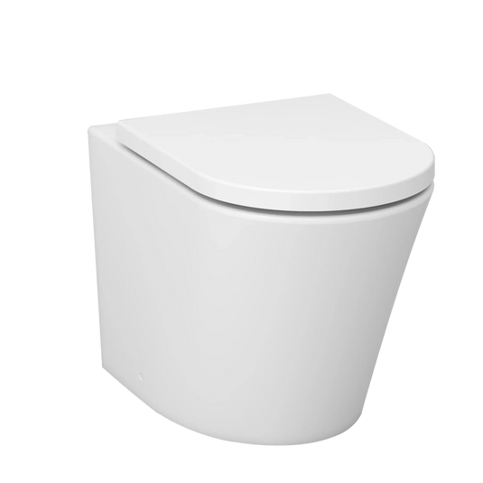Imex Arco 560mm Back To Wall WC Bowl with Fixings - CB1088L - Envy Bathrooms Ltd
