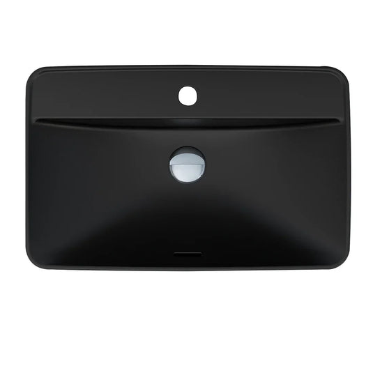 Imex Arco 600 Countertop1 Tap Hole Basin in Black (2x Basins) - LW1829BLx2 - Envy Bathrooms Ltd