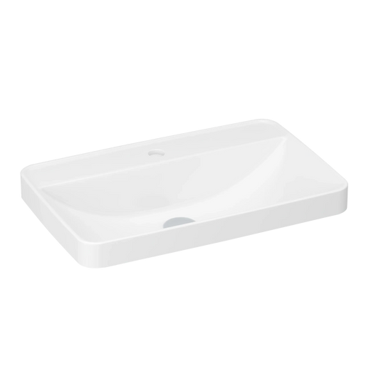 Imex Arco 600 Countertop1 Tap Hole Basin in White (2x Basins) - LW1829x2 - Envy Bathrooms Ltd