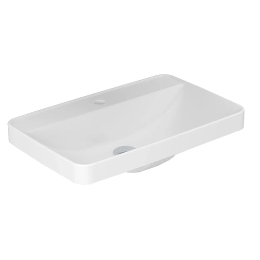 Imex Arco 600 Countertop1 Tap Hole Basin in White (2x Basins) - LW1829x2 - Envy Bathrooms Ltd