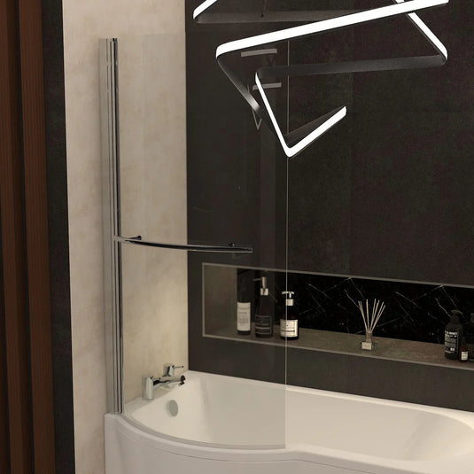 Imex Arco 800mm Left / Right Hand Shower Bath Screen - IMRSBS - Envy Bathrooms Ltd