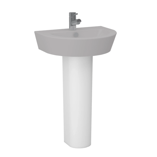 Imex Arco Full Pedestal (Suitable For 550mm Basin) - P1088C - Envy Bathrooms Ltd