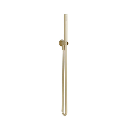 Imex Arco Pencil Shower Handset with Smooth Hose & Wall Outlet Elbow in Brushed Brass - PKWO102-SMBB - Envy Bathrooms Ltd