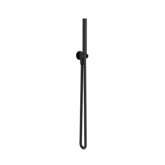 Imex Arco Pencil Shower Handset with Smooth Hose & Wall Outlet Elbow in Matt Black - PKWO102-SMMB - Envy Bathrooms Ltd