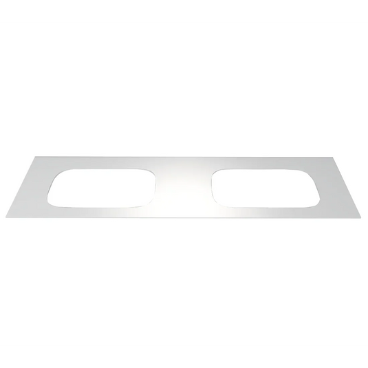Imex Arco Quartz 1600 - Solid White Worktop - FTY2781-1600-480-11-S0001 - Envy Bathrooms Ltd