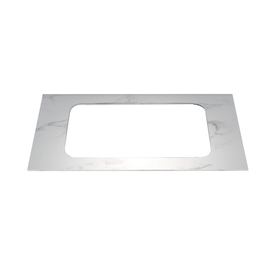 Imex Arco Quartz 800 - White Marble Worktop - FTY2781-800-480-11-S0002 - Envy Bathrooms Ltd