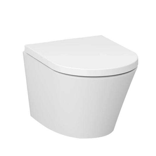 Imex Arco Rimless 470mm Projection Wall Hung WC Bowl - CH1088AR - Envy Bathrooms Ltd