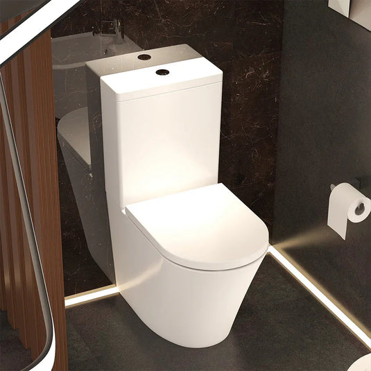 Imex Arco Rimless 660 Projection Closed Back Close Coupled WC Bowl with Fixings - C1088BR - Envy Bathrooms Ltd