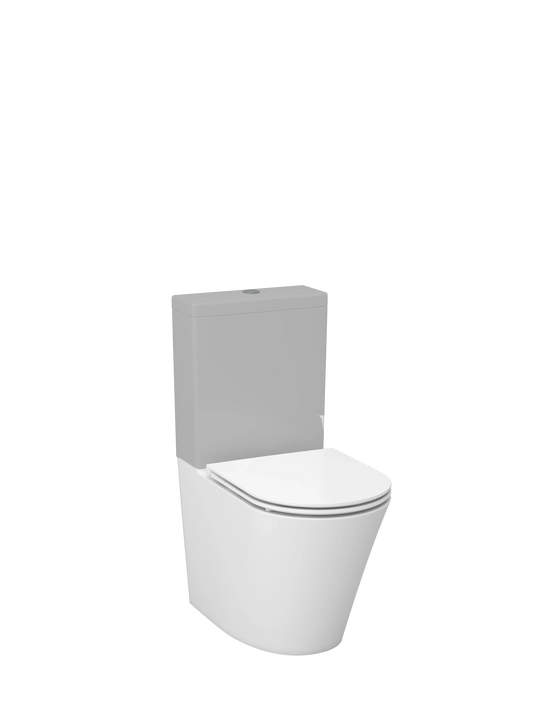 Imex Arco Rimless Short Projection Closed Back Close Coupled Pan with Fixings - C1088DR - Envy Bathrooms Ltd