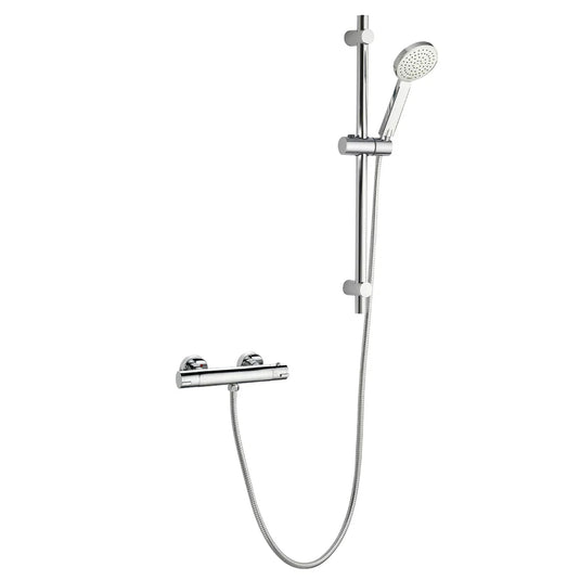 Imex Arco Single Outlet Bar Valve with New Adjustable Head & Kit (Ki465) - XCSRSP - Envy Bathrooms Ltd