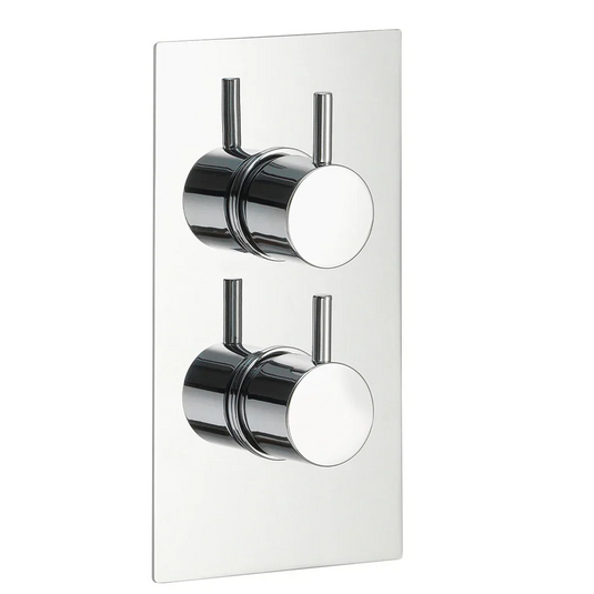 Imex Arco Twin Outlet Two Handle Concealed Valve - 6002 - Envy Bathrooms Ltd