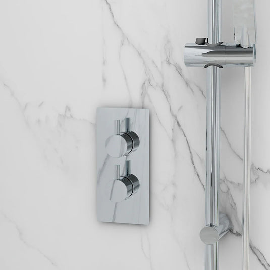 Imex Arco Twin Outlet Two Handle Concealed Valve - 6002 - Envy Bathrooms Ltd