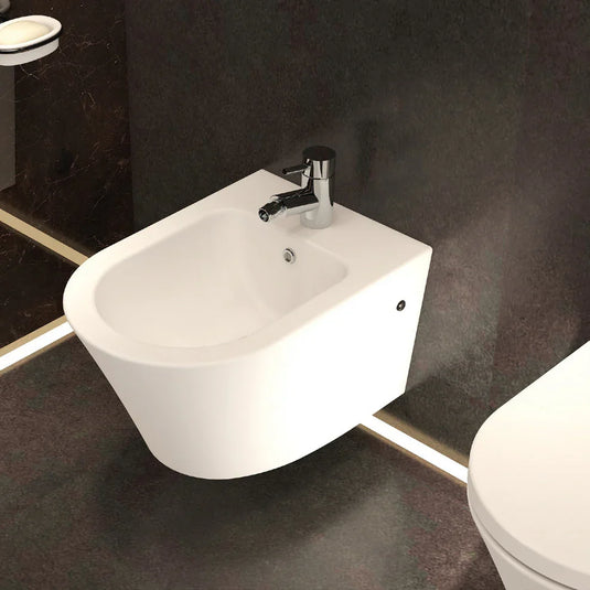 Imex Arco Wall Hung Bidet with Fixings - BH1088 - Envy Bathrooms Ltd