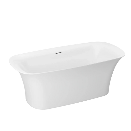 Imex Blade 1700mm Freestanding Bath Inc. White Dome Clicker Waste - White - IM528 - Envy Bathrooms Ltd