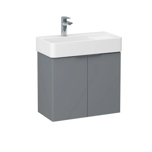Imex Blade 600 x 310mm Wall Mounted Vanity Unit - Matt Grey - FZHM2785-600-Q0004 - Envy Bathrooms Ltd
