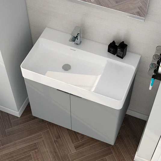 Imex Blade 800 x 460mm Floor Standing Vanity Unit- Matt Grey - FZFM2785-800-Q0004 - Envy Bathrooms Ltd