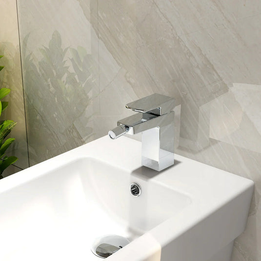 Imex Bloque Mono Bidet Mixer Incl Clicker Waste - BQBID - Envy Bathrooms Ltd