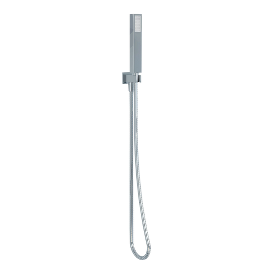 Imex Bloque Shower Handset with Hose & Wall Outlet Elbow - PKWO103-7 - Envy Bathrooms Ltd