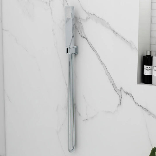 Imex Bloque Shower Handset with Hose & Wall Outlet Elbow - PKWO103-7 - Envy Bathrooms Ltd