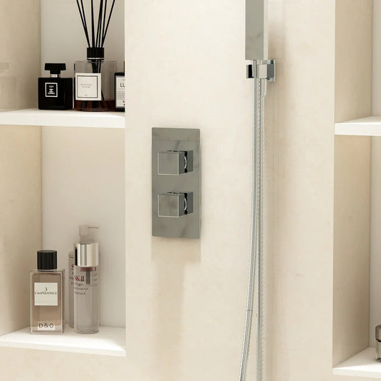 Imex Bloque2 Twin Outlet Two Handle Concealed Valve - 6005 - Envy Bathrooms Ltd