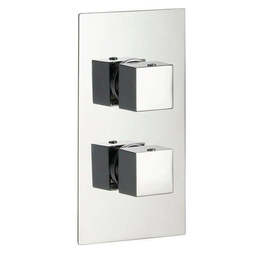 Imex Bloque2 Twin Outlet Two Handle Concealed Valve - 6005 - Envy Bathrooms Ltd
