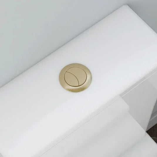 Imex Brushed Brass Push Button - BRPUSH - Envy Bathrooms Ltd
