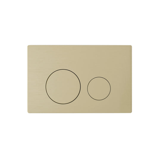 Imex Brushed Brass Round Stainless Steel Flush Button - SSFB-RO-BRASS - Envy Bathrooms Ltd