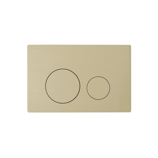 Imex Brushed Brass Round Stainless Steel Flush Button - SSFB-RO-BRASS - Envy Bathrooms Ltd