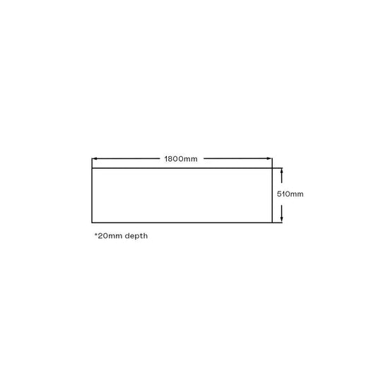 Imex Cast 1800 Universal Acrylic Straight Side Panel - IMC1800SP - Envy Bathrooms Ltd