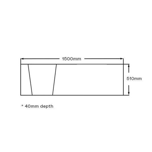 Imex Cast Arco 1500 Left Hand P Shape Side Panel - IMPALHSBP15 - Envy Bathrooms Ltd