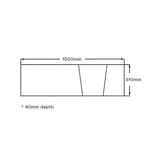 Imex Cast Arco 1500 Right Hand P Shape Side Panel - IMPARHSBP15 - Envy Bathrooms Ltd