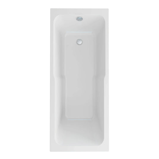 Imex Cast Quadro Keyhole 1700×700 Single Ended Bath - IMCQKH17X7 - Envy Bathrooms Ltd