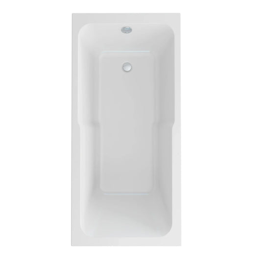 Imex Cast Quadro Keyhole 1700×800 Single Ended Bath - IMCQKH17X8 - Envy Bathrooms Ltd
