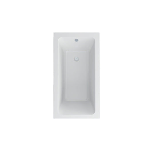 Imex Cast Reinforced Quadro 1300 x 700 Single Ended Bath - IMCQSE13X7 - Envy Bathrooms Ltd