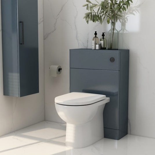 Imex Croma Floor Standing WC Unit Steel Blue | TO-1-STEEL - Envy Bathrooms Ltd