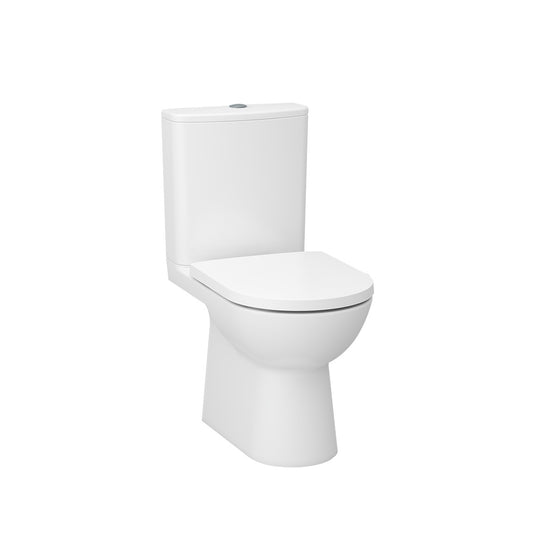 Imex Croma Rimless Short Projection Skirted Close Coupled Toilet White | C10176CR - Envy Bathrooms Ltd