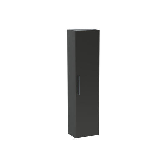 Croma Single Door Wall Storage Unit with Chrome Handle | ST-1-BLACK