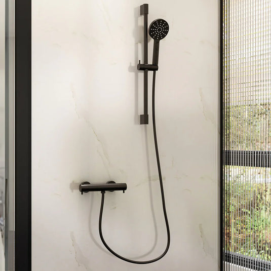 Imex Design Matt Black Smooth Shower Hose 2m - KI201EMB - Envy Bathrooms Ltd