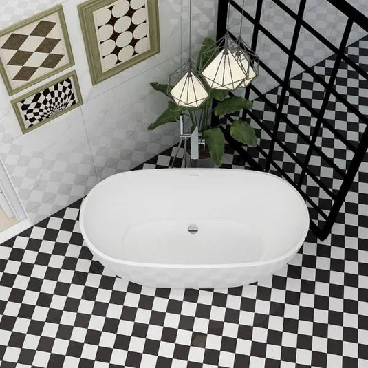 Imex Duro 1500 x 710 Freestanding Bath - Includes Chrome Overflow and Pop Up Bath Waste - PB1017A - Envy Bathrooms Ltd