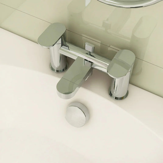 Imex Duro Bath Shower Mixer Incl Hose Handset and Wall Bracket - DUBSM - Envy Bathrooms Ltd