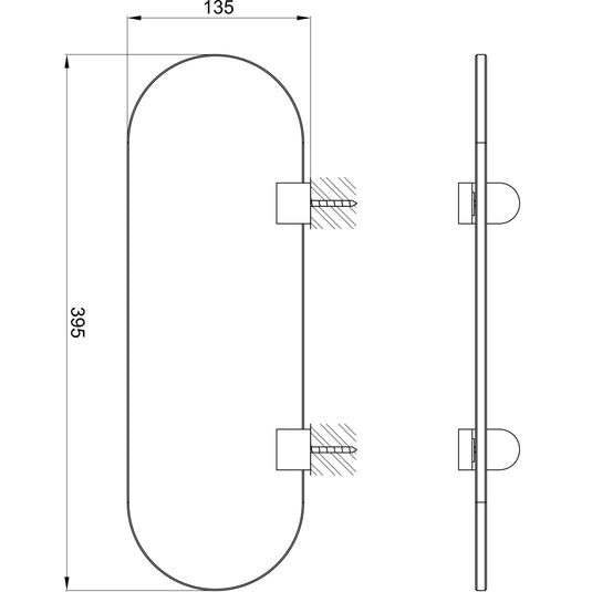Imex Duro Glass Shelf - DUGS - Envy Bathrooms Ltd