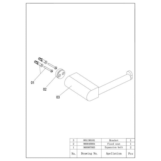 Imex Duro Toilet Roll Holder Matt Black | DUWCRHMB