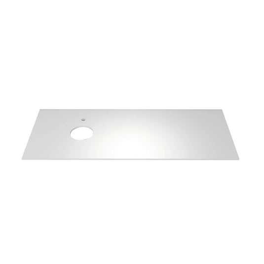 Imex Essence Quartz - Solid White 1200 Worktop - FTR2773-1200-480-20-S0001 - Envy Bathrooms Ltd