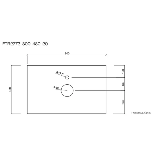 Imex Essence Quartz - Solid White 800 Worktop - FTR2773-800-480-20-S0001 - Envy Bathrooms Ltd