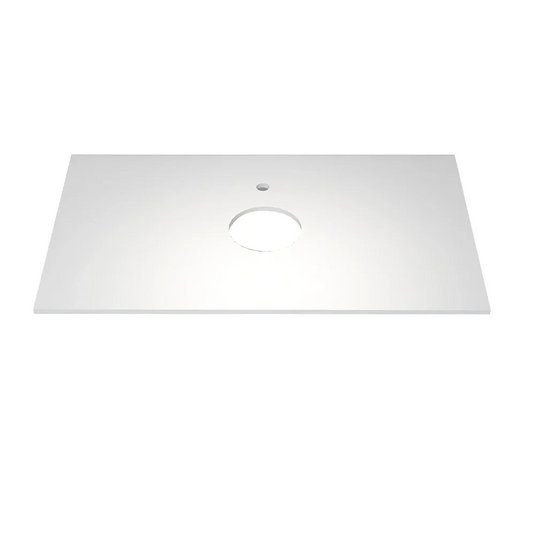 Imex Essence Quartz - Solid White 800 Worktop - FTR2773-800-480-20-S0001 - Envy Bathrooms Ltd