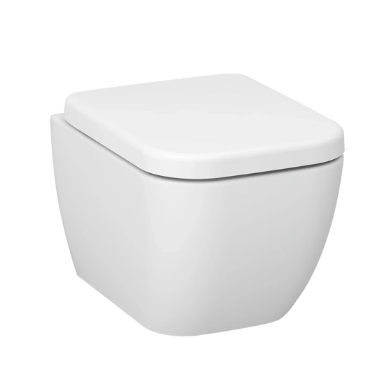 Imex Essence Short Projection Wall Hung WC Bowl with Fixings - CH10100A - Envy Bathrooms Ltd