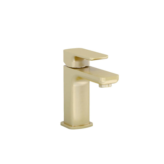 Imex Flite Basin Mixer with Universal Clicker Waste in Brushed Brass - FLBASBB - Envy Bathrooms Ltd